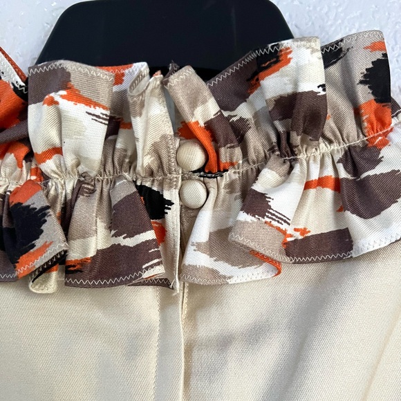 Kate Spade Brown Orange Beige A-line Sleeveless Designer Casual Dress size 6 - Picture 9 of 12